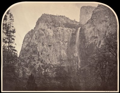 Pohono, Bridal Veil, 900 piedi, Yosemite da Carleton E. Watkins